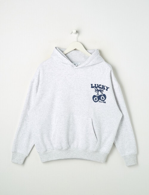 Switch Good Luck Oversized Hoodie, Grey Marle product photo