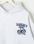 Switch Good Luck Oversized Hoodie, Grey Marle product photo View 02 S