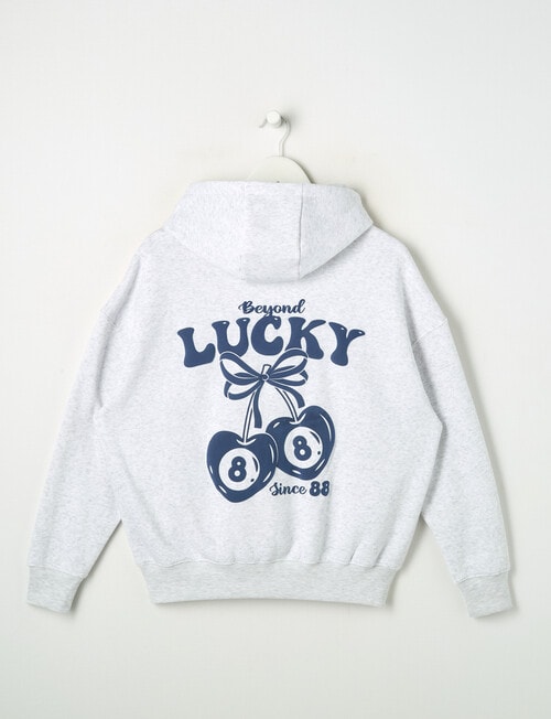 Switch Good Luck Oversized Hoodie, Grey Marle product photo View 04 L