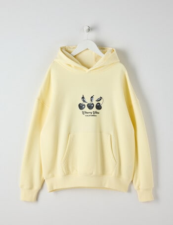Switch Cherry Vibes Oversized Hoodie, Butter product photo