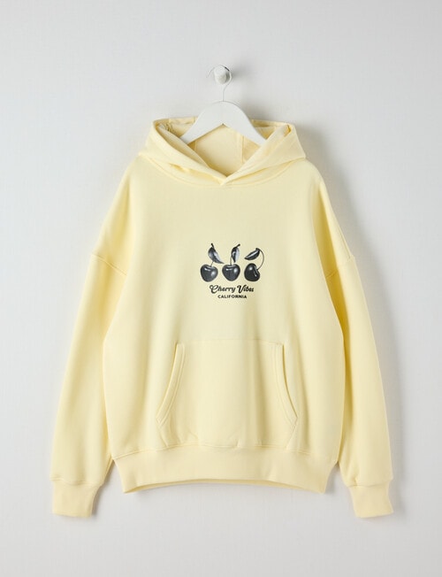 Switch Cherry Vibes Oversized Hoodie, Butter product photo