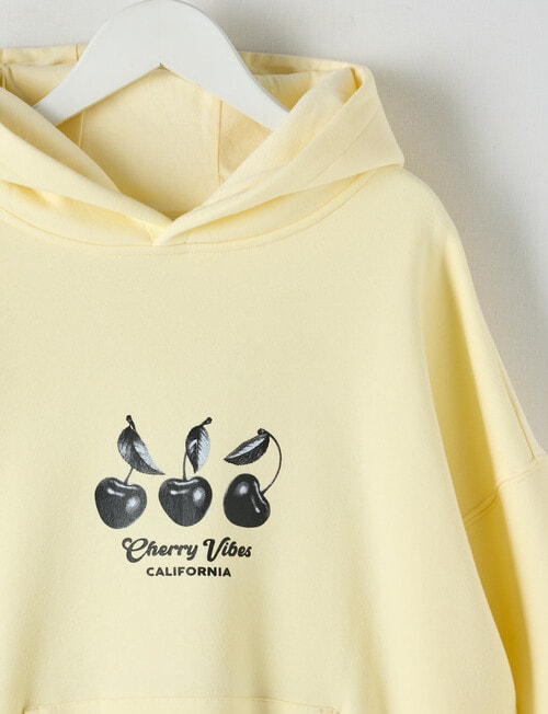 Switch Cherry Vibes Oversized Hoodie, Butter product photo View 03 L