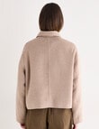 Jigsaw Pave Wool Blend Jacket, Almond Marle product photo View 02 S
