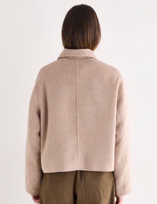 Jigsaw Pave Wool Blend Jacket, Almond Marle product photo View 02 L