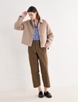 Jigsaw Pave Wool Blend Jacket, Almond Marle product photo View 03 S