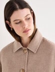 Jigsaw Pave Wool Blend Jacket, Almond Marle product photo View 04 S