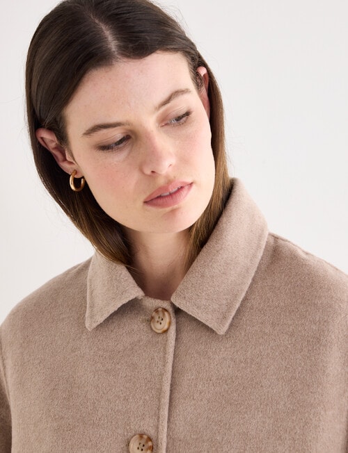 Jigsaw Pave Wool Blend Jacket, Almond Marle product photo View 04 L