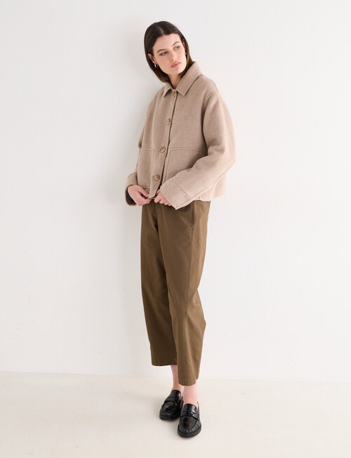 Jigsaw Pave Wool Blend Jacket, Almond Marle product photo View 08 L