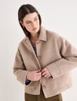 Jigsaw Pave Wool Blend Jacket, Almond Marle product photo View 09 S