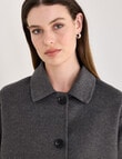 Jigsaw Pave Wool Blend Jacket, Charcoal product photo View 04 S