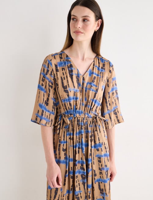 Jigsaw Jamie Short Sleeve Dress, Gold product photo View 03 L