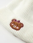 Mac & Ellie Teddy Fleece Lined Beanie, Vanilla product photo View 02 S