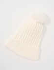 Mac & Ellie Chenille Cable Beanie, Vanilla product photo