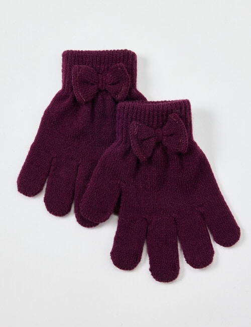 Mac & Ellie Bow Glove, Wild Berry product photo View 03 L