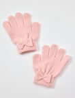 Mac & Ellie Bow Glove, Soft Pink product photo
