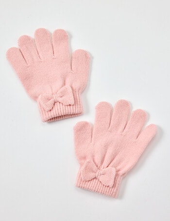 Mac & Ellie Bow Glove, Soft Pink product photo