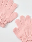 Mac & Ellie Bow Glove, Soft Pink product photo View 02 S