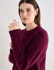 Jigsaw Helena Cosy Crew Sweater, Fig product photo