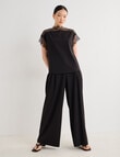 State of play Mishka Wide Leg Pant, Charcoal product photo View 06 S