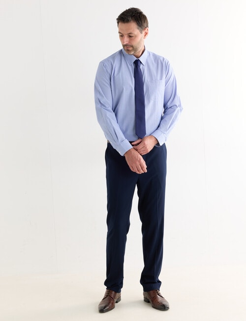 Chisel Check Long Sleeve Shirt, Navy product photo View 03 L