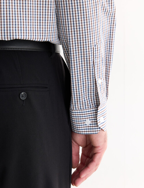 Chisel Check Long Sleeve Shirt, Brown product photo View 05 L