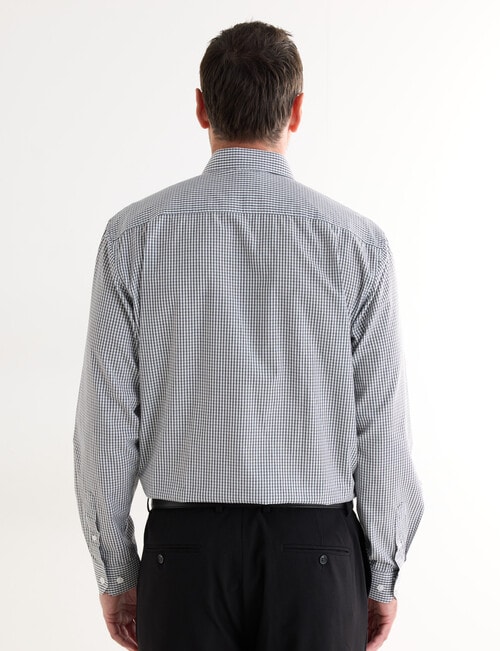 Chisel Check Long Sleeve Shirt, Black product photo View 02 L