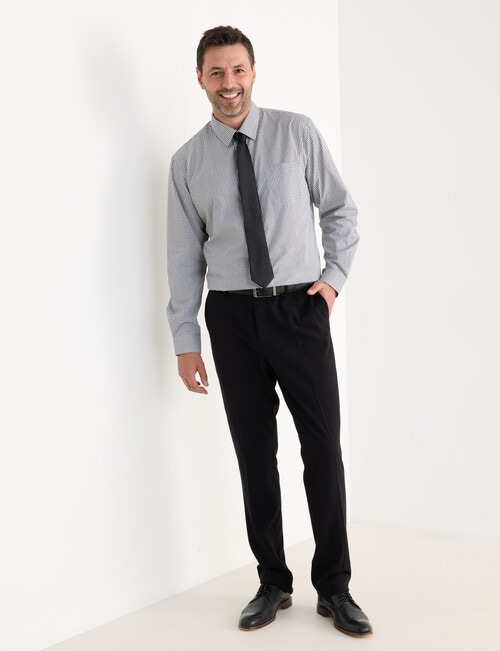 Chisel Check Long Sleeve Shirt, Black product photo View 03 L