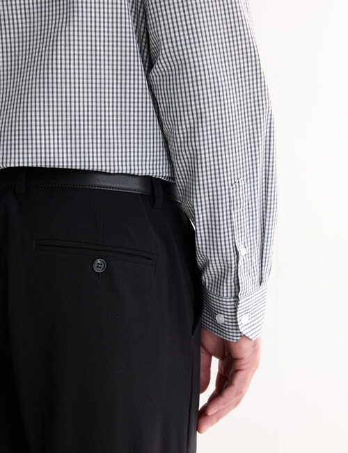 Chisel Check Long Sleeve Shirt, Black product photo View 05 L