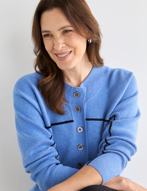 Line 7 Margin Knitted Jersey, Marina Blue product photo View 06 L