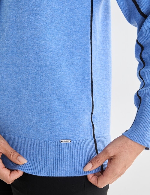 Line 7 Margin Knitted Jersey, Marina Blue product photo View 09 L