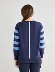 Line 7 Ultimate Panelled Top, Navy & Marina Blue product photo View 02 S