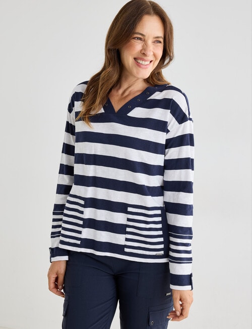 Line 7 Frame Top, Navy & White product photo View 04 L