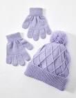 Mac & Ellie Sparkle Warmwear Set, Galactic Lilac product photo