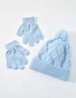 Mac & Ellie Sparkle Warmwear Set, Moonstone Blue product photo