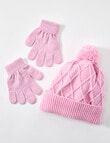Mac & Ellie Sparkle Warmwear Set, Pink product photo