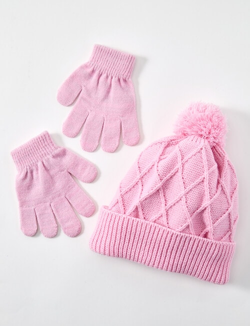 Mac & Ellie Sparkle Warmwear Set, Pink product photo