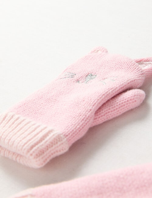Mac & Ellie Cat Mitten, Pink product photo View 02 L