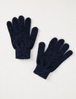 Mac & Ellie Chenille Glove, Navy product photo
