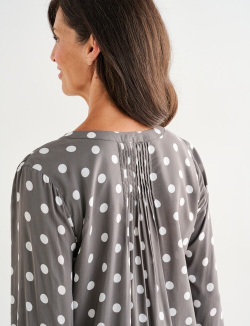 Ella J Pleat Detail Shirt, Sage Spot product photo View 05 L