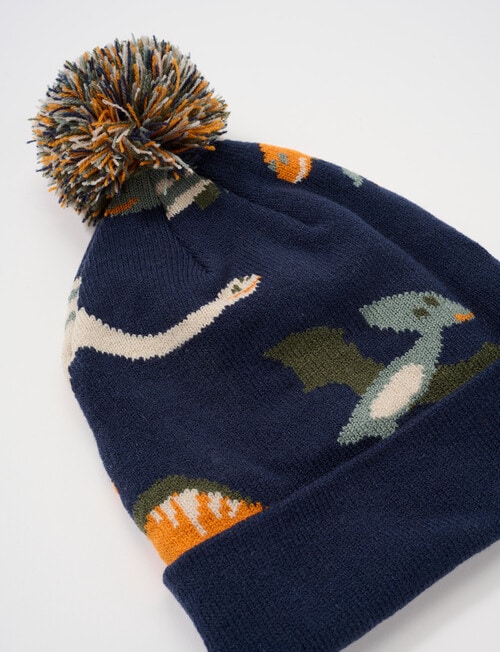 Mac & Ellie Jacquard Beanie, Dino product photo View 02 L