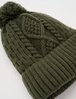 Mac & Ellie Fleece Lined Beanie, Khaki product photo View 02 S