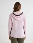 Line 7 Coaster Merino Hoodie, Cameo Pink & Khaki product photo View 02 S