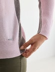 Line 7 Coaster Merino Hoodie, Cameo Pink & Khaki product photo View 06 S