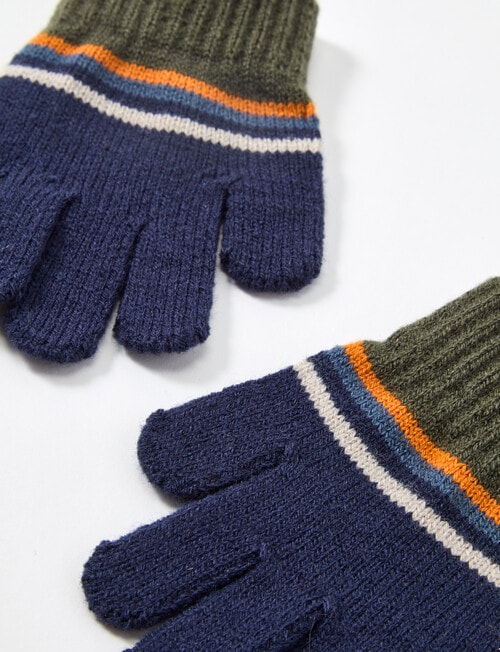Mac & Ellie Stripe Gloves, Multicoloured product photo View 02 L