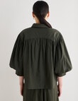 State of play Aura Shirt, Dark Green product photo View 02 S