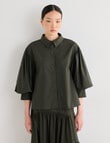State of play Aura Shirt, Dark Green product photo View 05 S