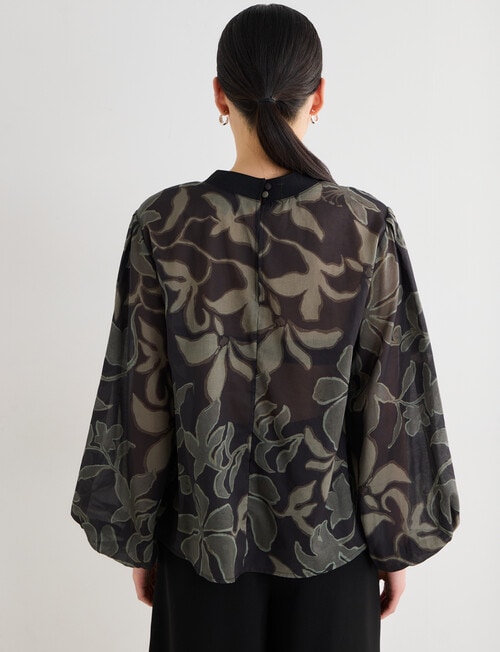 State of play Luna Long Sleeve Blouse, Print product photo View 02 L