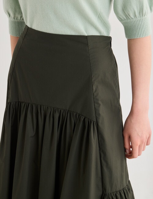 State of play Ivy Maxi Skirt, Dark Green product photo View 04 L