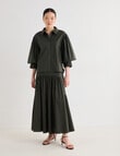 State of play Ivy Maxi Skirt, Dark Green product photo View 05 S