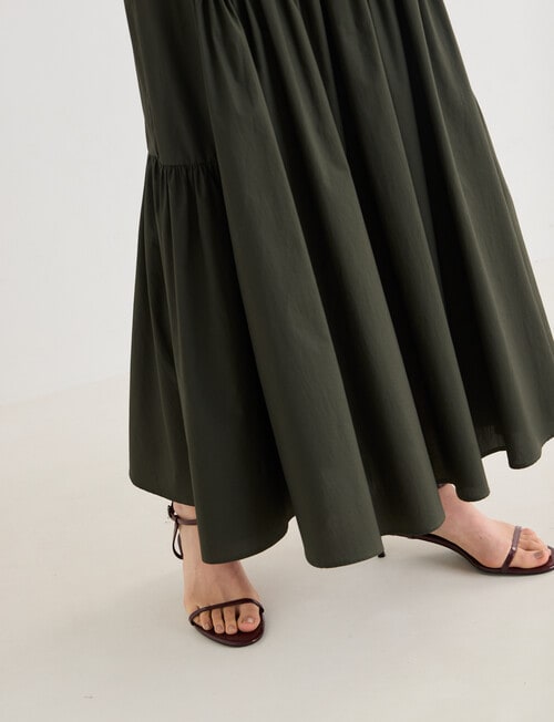 State of play Ivy Maxi Skirt, Dark Green product photo View 06 L